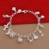 gioielli di design di lusso donna bracciali da uomo braccialetti in argento sterling 925 amore braccialetto con ciondolo a forma di cuore ghiacciato230S