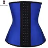 Shapers pour femmes Super Ferme Taille Formateur Cincher Solide Underbust Corset Plus Taille 6XL Latex Wasit Minceur Bustier 3 rangées Hoo302c