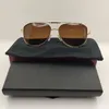 선글라스 2023 남자 골드 골드 여름 레트로 브랜드 디자이너 숙녀 트렌드 제품 태양 안경 UV400