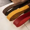 キーチェーンレトロの本物の革の牛皮手作り織り金属製キーリングメンズレディースカーキーホルダーアクセサリーギフト