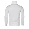 Felpe con cappuccio da uomo anti-fouling maglione da uomo elegante e comodo pullover autunnale con mezzo dolcevita vestibilità ampia per casual