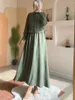 Vêtements ethniques Musulman Arabe Dubaï Blazer Abayas pour femmes Bureau Travail Robe Femme Musulmane Arabes Preyer Ensembles Chemise Robe Costumes