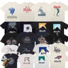 Collection d'été t-shirt Rhude surdimensionné tissu lourd robe de Couple t-shirt de qualité supérieure 231I