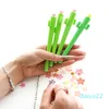 Nouveau Stylo Gel Cactus créatif kawaii, plantes succulentes, papeterie cadeau pour enfants, papeterie scolaire