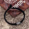 Braccialetti con ciondoli MKENDN Bracciale in corda a doppio filo fatto a mano in stile vichingo Bracciale in acciaio inossidabile con nodo celtico Rune Amuleto Mitologia norrena 285F