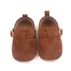 Vintage Baby Shoes for Boy Girl First Walkers Suede Toddler Rubber Sole Anti-slip Infant Newborn Moccasins