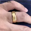 Solitaire Ring 6mm 8mm Gold Color Tungsten Carbide Engagement Rings for Men Women Wedding Bands Beveled Edges Matted Finish Comfort Fit 231013