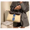 Gift Wrap Personalized Tote Bag Handbag Customised Stripe Initials Shoulder Holiday Bridesmaid Proposal