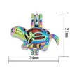 REYOW 5 pz Multicolor Dinosauro Perla Perline Gabbie Profumo Olio Essenziale Diffusore Medaglione Ciondolo Creazione di Gioielli DIY214e