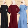 Vêtements ethniques Ins haute densité double mousseline de soie mode minimaliste robe musulmane robe femme musulmane robes largos
