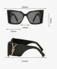 Designer zonnebrillen HD-lenzen Stralingsbescherming Trendy brillentafel Geschikt voor dames Designer zonnebrillen met doos