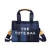 70% Factory Outlet Off Sac Femmes Broderie Lettre Bandoulière Denim Bleu Splice Totecode en solde