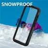 3 i 1 snöbeständig telefonfodral för Samsung Galaxy S23 Ultra Rope Outdoor Sports Full Protective IP68 Vattentät transparent pansarskal som stöder trådlös laddning