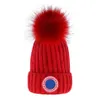 Autunno e inverno Canada Cappello lavorato a maglia Berretto di lusso da uomo e da donna Unisex Logo ricamato cappelli in misto lana d'oca di alta qualità all'aperto caldo senza tesa D-1
