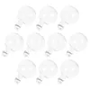 Vases 10 Pcs Cold Drink Christmas Spherical Bottle Festival Ornaments Fillable Light Bulb The Pet Yogurt Containers