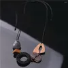 Anhänger Halsketten Förderung Vintage Harz Holz Perlen Lange Seil Halskette Frauen Böhmischen Gothic Hals JEWELRI PERSON BRAUTJUNGFER GESCHENK