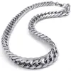 Asian East Indian Style 316l Rostfritt stål Miami Cuban Curb Chain Link Halsband i män Thanksgiving Day Jewelry for Man 10164B