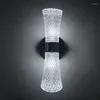 Wall Lamp Stylish Silver Pipe Acrylic Lampshade Sconces Home Decor Living Room Corridor Bedroom Light Fixture Modern LED