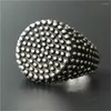 Cluster Ringen 3 stks/partij Est Cool Design Ronde Ring 316L Rvs Punk Mannen Jongens