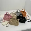 Evening Bags Handheld bag fashion niche version ins big female main lock litchi grain large capacity diagonal