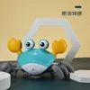 Dziecięce zabawki elektryczne mogą uciec od kraba dźwięku muzyka świecąca automatyczna indukcja wspinaczka krabowa mądrość zabawki dla dzieci