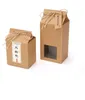 Tea Packaging Box Cardboard Kraft Paper Folded Food Nut Container Food Storage Standing Up Packing Bags Gift Wrap