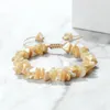 Strand Charm Irrégulier Naturel Shell Bracelet Boho Conque Gravier Perles Bracelet Femmes Été Plage Vacances Bijoux Cadeau Adj Taille Bracelet