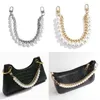 Pièces de sac accessoires bracelet en métal pour femmes sac à main ceinture sac à main chaîne de remplacement or argent couleur perle fermoir 231013