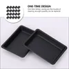 Plates 100 Pcs Disposable Serving Tray Sauce Dish Seasoning Containers Plate Plastic Soy White