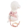Dog Apparel Pet Cat Chest Strap Leash Cute And Back Walking The Out Teddy Fighting Bago Clothes Small Harness