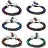 Vintage Braid Bracelets Erkekler Gerçek Çakra Tiger Göz Bilekliği 8 mm Taş Boncuklar Pulsera El Yapımı Kadınlar Yüzlü Hematit Buddha Jewlery B289s