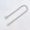 Cuban Link Chains kettingontwerper voor vrouwen roestvrij staal vergulde goud ingelegd 1 rij 5a bling diamant ijsketen ketting kettingen 6 mm breedte mannen luxe sieraden meisje cadeau