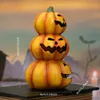 1 decorazione di zucca di Halloween, ornamento di figurine di zucca in miniatura, accessori per casa delle bambole