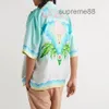 Мужские рубашки Casablanca 22ss с океанским пляжным принтом и женской гавайской рубашкой с короткими рукавами 236р