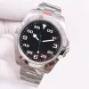 ST9 Watch Black Dial 40mm 2023 Mechanical Movement Dial Steel Staflic Steel 904L Watches