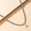 Punk Letter M Hanger Choker Ketting Voor Vrouwen 2021 Charm Multilayer Metal Gold Link Chain Kettingen Mode-sieraden Gifts236W