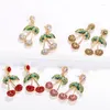 Boucles d'oreilles bohème avec pompon en perles rouges pour femmes, grande frange de fruits mignonne, goutte longue, bijoux de mariage, vente en gros