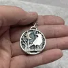 Pendant Necklaces Creative Vintage Raven Moon Forest Delicate For Women Antique Silver Color Chain Personalized Party Jewelry