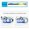 Solglasögon Feishini 2023 Anti Blue Light Glasögon Blockering av filter minskar glasögon Klar datorkvinnor Cat Eye Improv Comfort