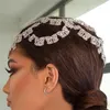 Hair Clips 2023 Fashion Bling Dbit Chain Bridal Wedding Ultra Flash Crystal Hat Decoration Ladies Forehead Jewelry Wholesale