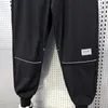 Calças masculinas casuais preto estiramento hip-hop harem na moda alfabeto streetwear roupas de marca de alta qualidade calças pantalones hombre