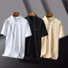 New Luxury Designer Mens Letter Embroidery Polos Tees Shirts For Men Fashion Classical Cotton Hoodie