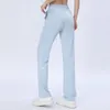 Pantaloni attivi Marchio Yoga con logo Sport Donna Vestibilità ampia Dritto Corsa Asciugatura rapida Casual Gamba larga Fitness