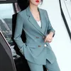 Trajes de mujer 2023 Tallas grandes Primavera Otoño Pantalón Mujer Negocios Ol 2 piezas Pantalones Blazer Set Oficina Dama Trabajo Chaqueta formal Traje femenino