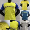 Al Nassr PlayerバージョンサッカージャージロナウドホームアウェイCR7 GONZALO MARTINEZ SOCCER UNIORIDS TALISCA GHISLAIN KONAN VINCENT ABOUBAKAR FOOTBULA SHIRT AL-NASSR FC