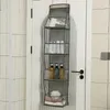 Storage Boxes 4/6 Layers Bag Rack Visible Wall Organizer Foldable Sundries Behind Door Hanging Shelf Home Tool