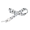 Dog Paw Cartoon Designer Lanyards Colorful Print Neck Strap Mobiltelefonnycklar ID -korthållare Lanyard för nycklar DIY hängande rep lanyards