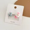 Boucles d'oreilles aiguille en argent automne et hiver flocage Santa dames mignon doux frais fille sauvage dessin animé bijoux de noël