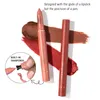 Lápis labiais HANDAIYAN 12 PCS Matte Lip Liner Presente Conjunto À Prova D 'Água Batom Velvet Tint Nude Lipliner Batom Lápis Vermelho Marrom Cosméticos Maquiagem 231013