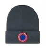 beanieNieuwe herfst en winter Canada gebreide muts Beanie Cap heren en dames unisex geborduurde ganzenwolmixhoeden Hoge kwaliteit outdoormuts